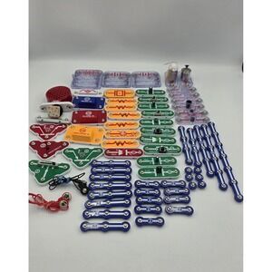 Elenco Snap Circuits Replacement Parts Multiple Sets Motors Speakers~ 69 Pieces